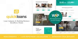 QuickLoans  Loan Company & Banking Business WordPress Theme