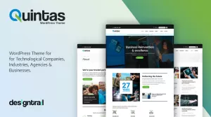 Quintas - Technology and Business WordPress Theme - Themes ...