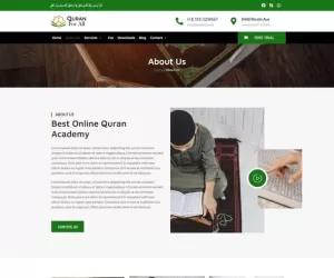 Quran For All - Study Academy Elementor Template Kit