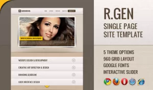 R.Gen - Single Page Site Template