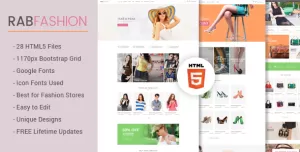 RAB - Fashion eCommerce HTML5 Template