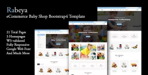 Rabeya - eCommerce Baby Shop Bootstrap4 Template