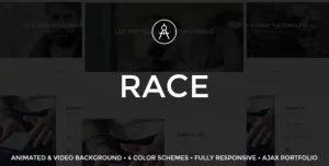 Race - Creative One Page Template