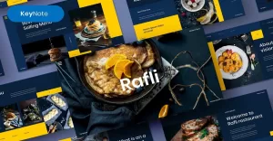 Rafli – Food Business Keynote Template - TemplateMonster