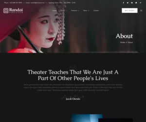 Randai – Theater Entertainment & Performing Arts Elementor Template Kit
