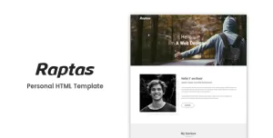 Raptas - Personal Portfolio HTML Template