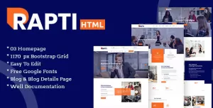 Rapti - Multipurpose Business Digital Corporate agency SEO & Marketing HTML5 Template