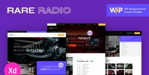 Rare Radio  Online Music Radio Station & Podcast WordPress Theme
