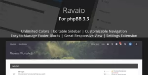 Ravaio - Modern Responsive phpBB Forum Theme