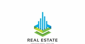 Real Estate 3d Logo Template