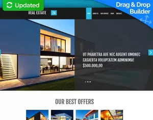 Real Estate Agency Moto CMS 3 Template - TemplateMonster