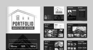 Real estate architect portfolio vector - TemplateMonster