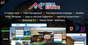 Real Estate - Responsive HTML Template