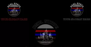 Real state and construction logo design - TemplateMonster
