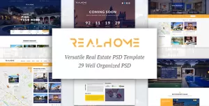 RealHome - Versatile Real Estate PSD Template