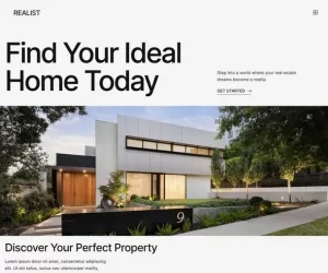 Realist - Real Estate & Property Showcase Elementor Template Kit