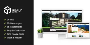 Realy  Real Estate PSD Template