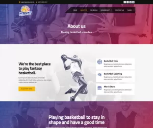 Rebound - Basketball Team & Sport Club Elementor Template Kit