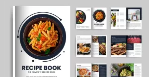 Recipe Book or Cookbook Magazine Template - TemplateMonster