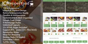 Recipes Food - HTML Template