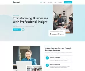 Recount - Corporate Consultant Elementor Template Kit
