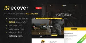 Recover - Construction & Building PSD Template