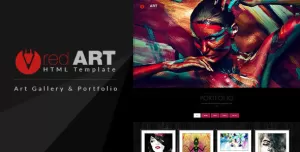 Red Art - Gallery and Photography HTML Template