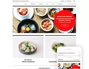 Red Sun - Grocery Store Clean Shopify Theme - TemplateMonster