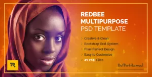 Redbee  Multipurpose PSD Template vol-01