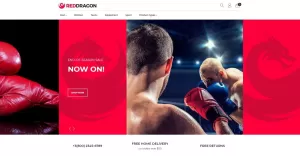 RedDragon - Martial Arts Shop Magento Theme - TemplateMonster