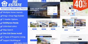 ReEstate - Real Estate with MLS IDX Listing Realtor Theme