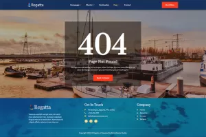 Regatta - Yacht Club & Boat Rental Elementor Template Kit