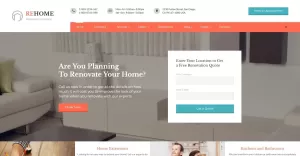 ReHome - Home Renovation & Modeling Multipage HTML Website Template