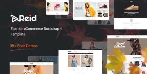 Reid - Elegant Fashion Clothing eCommerce Website Template