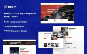 Rekin – Car Parking Website Template - TemplateMonster