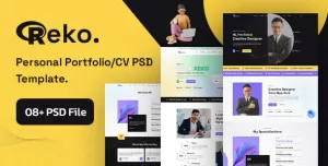 Reko - Personal Portfolio/CV PSD Template