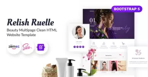 Relish Ruelle - Beauty Salon Responsive Website Template