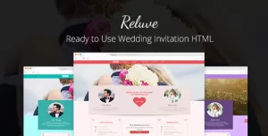 Reluve - Responsive Wedding Invitation Landing Page
