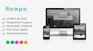 Rempo - Timeline Responsive Personal Theme Resume - Themes ...