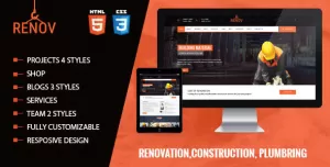 Renov - Construction and Builders Html Template