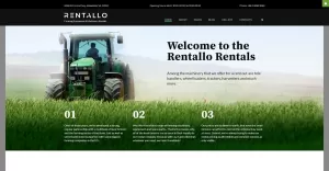 Rentallo - Farm Equipment Joomla Template - TemplateMonster