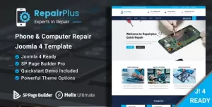 Repair Plus - Phone & Computer Repair Joomla 4 Template