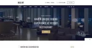 Resort - Hotel Multipage Modern HTML Bootstrap Website Template
