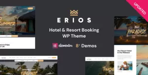 Resort & Hotel WordPress Theme  Erios
