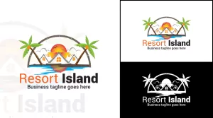 Resort - Island Logo - Logos & Graphics
