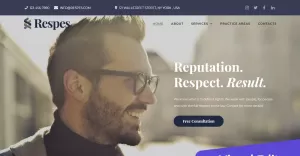 Respes - Law Firms Moto CMS 3 Template - TemplateMonster