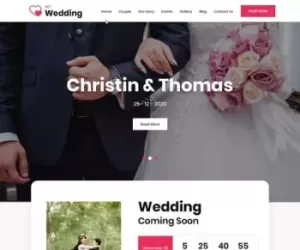 Responsive Wedding WordPress Theme for wedding websites  SKT