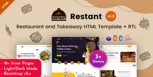 Restant - Takeway & Restaurant Cafe HTML Template