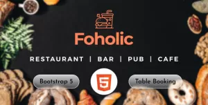 Restaurant & Cafe Template - Foholic Food
