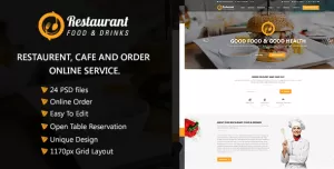 Restaurant food and Drink Template